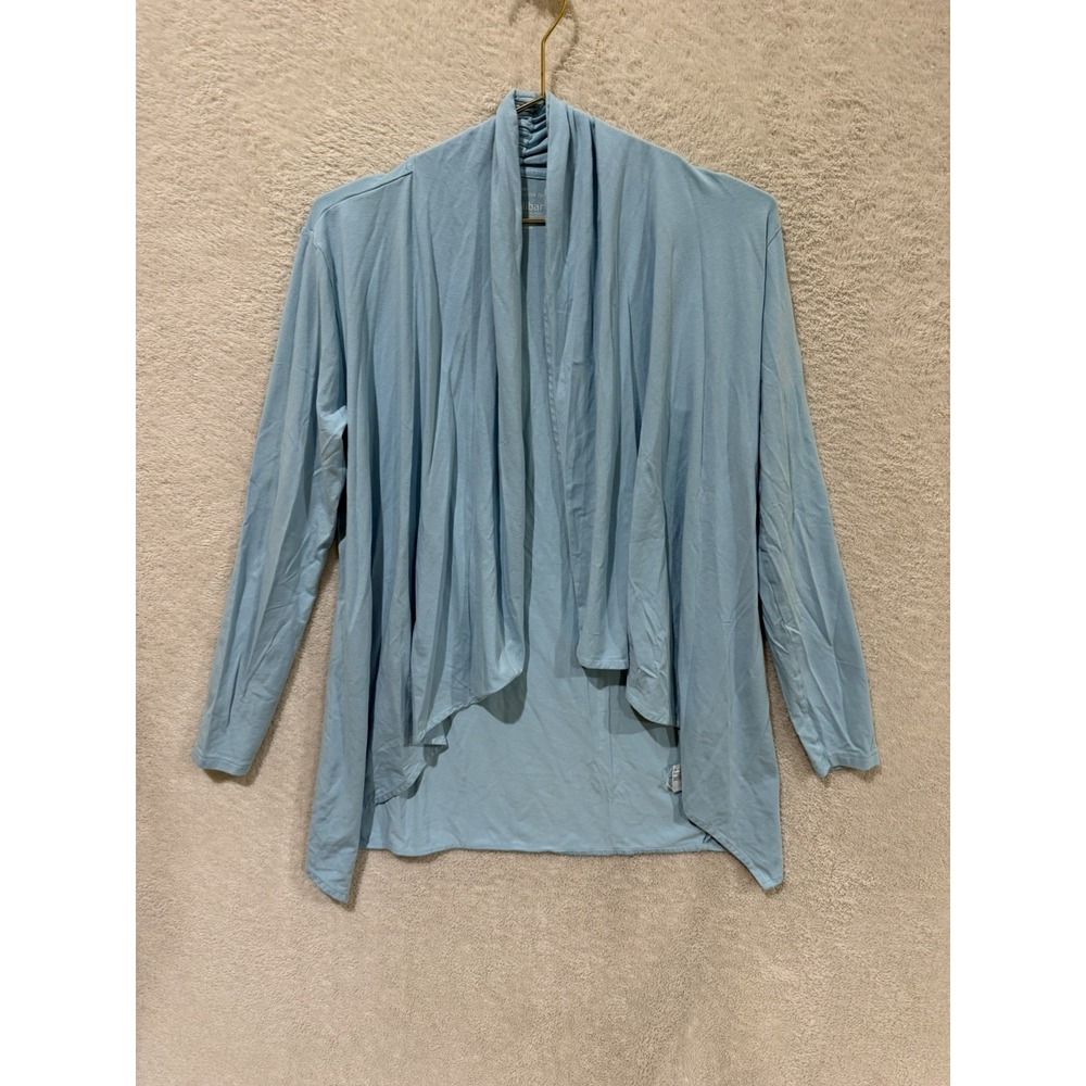 Coolibar Women's Marietas Sun Wrap UPF 50+ Size XS Light Blue Draped Cardigan